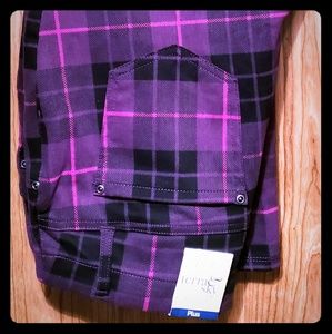OMG! NWT! PiNk!PuRpLe!BlAcK! Plaid Jeggings